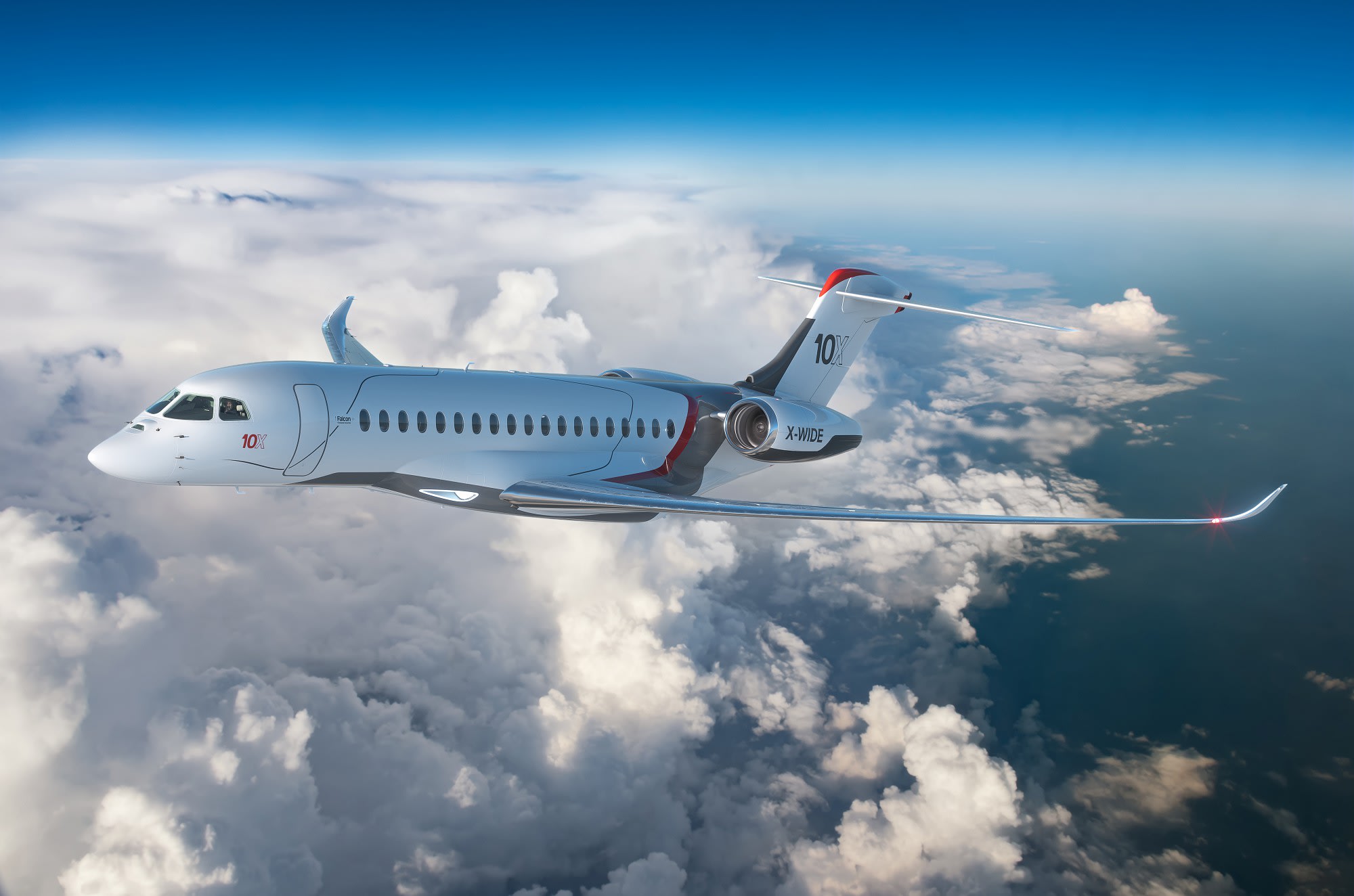 Dassault Aviation Launches Falcon 10X, featuring Industry's Largest Cabin  and Most Advanced Technology on a Business Jet - Press kits