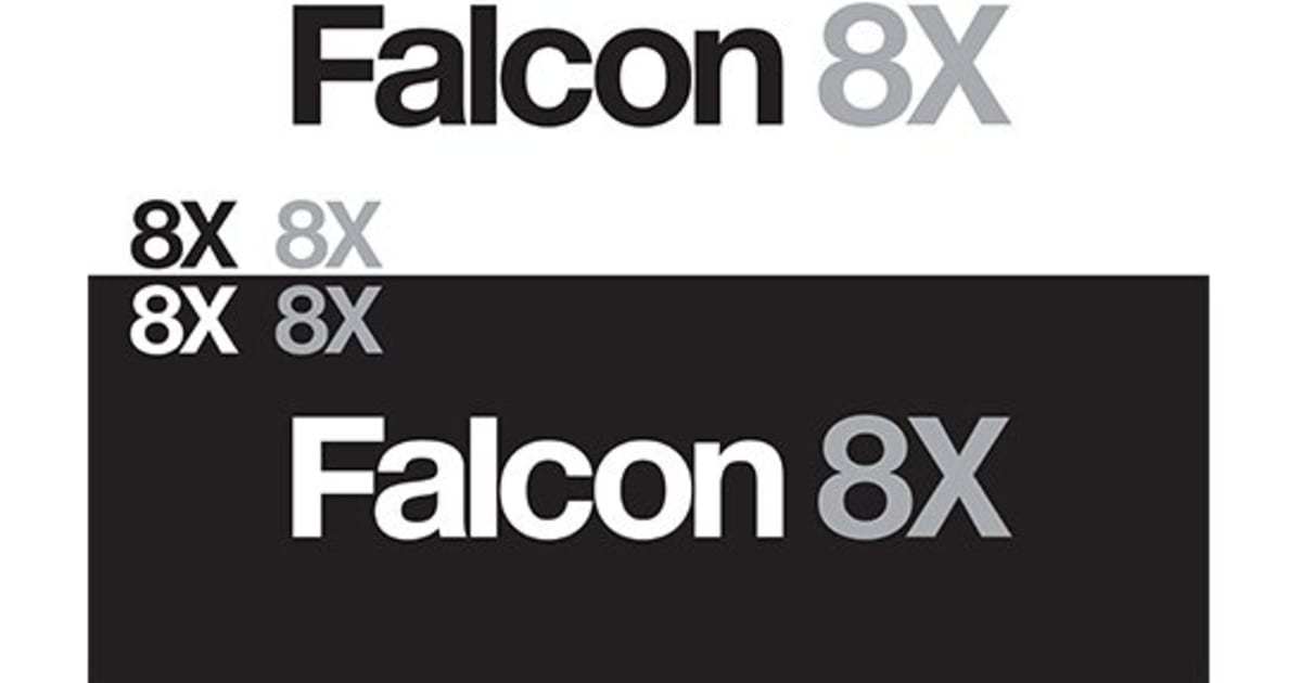 Logo du Falcon 8X