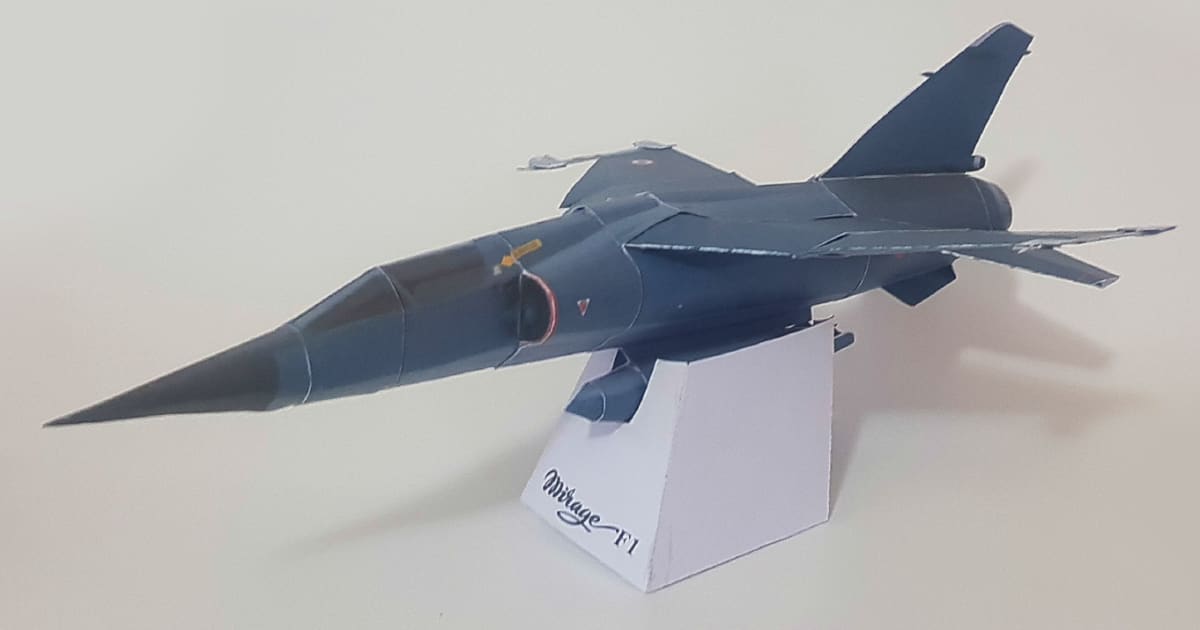 Papercraft Mirage F1