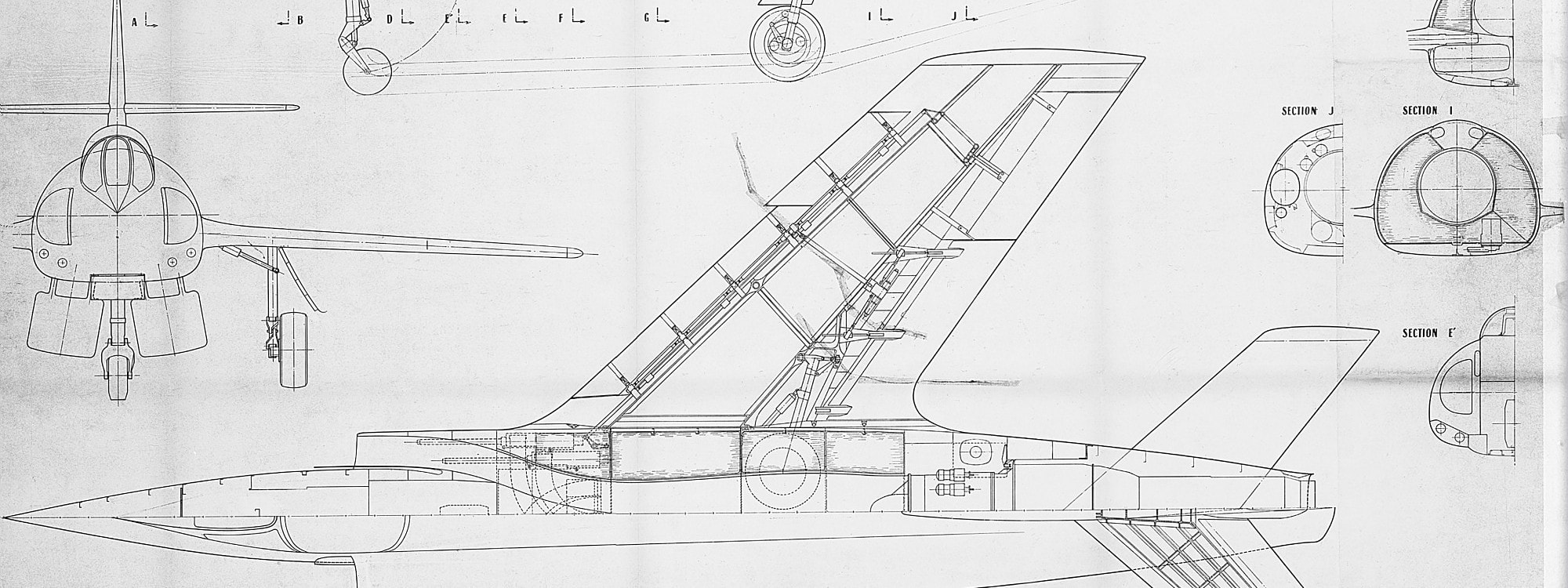 Aircraft plan : Étendard IV 01.