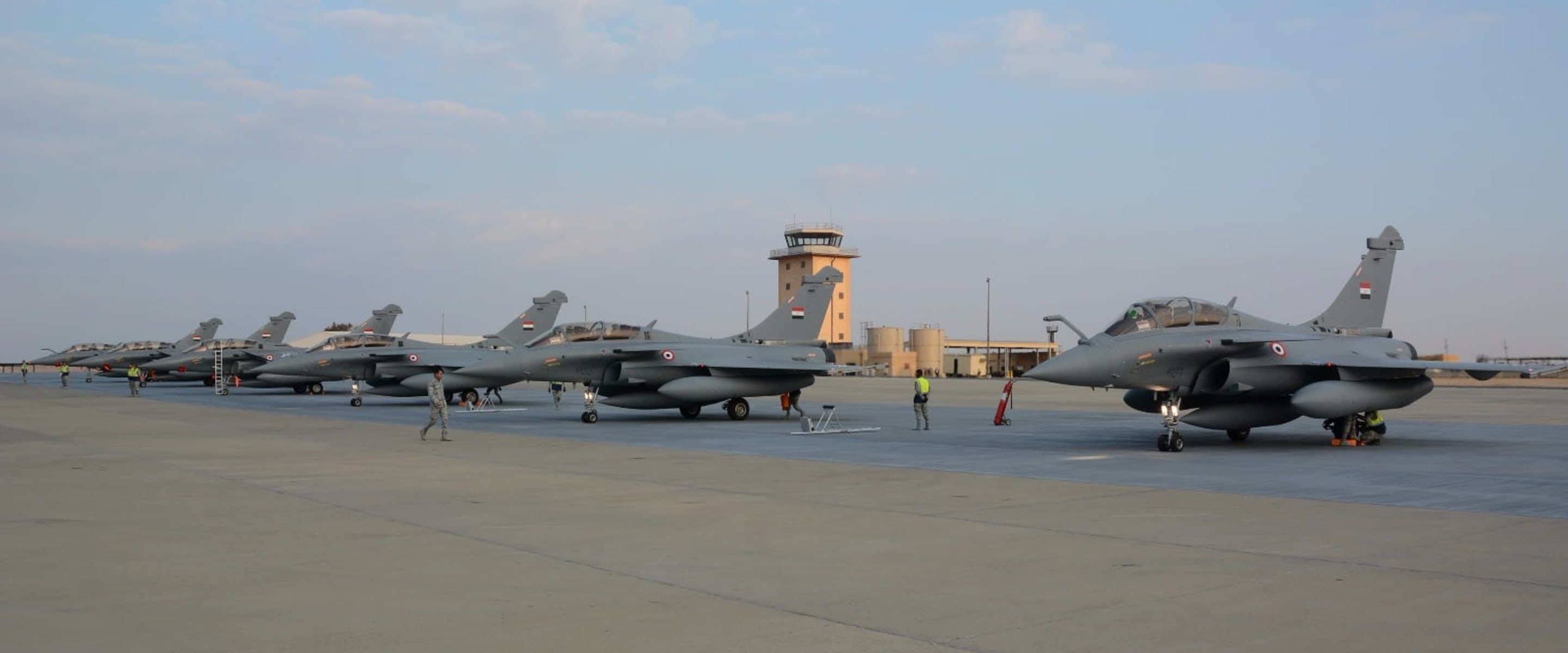 Second delivery of Rafale Egypt. Arrival in Egypt on January 28th, 2016.