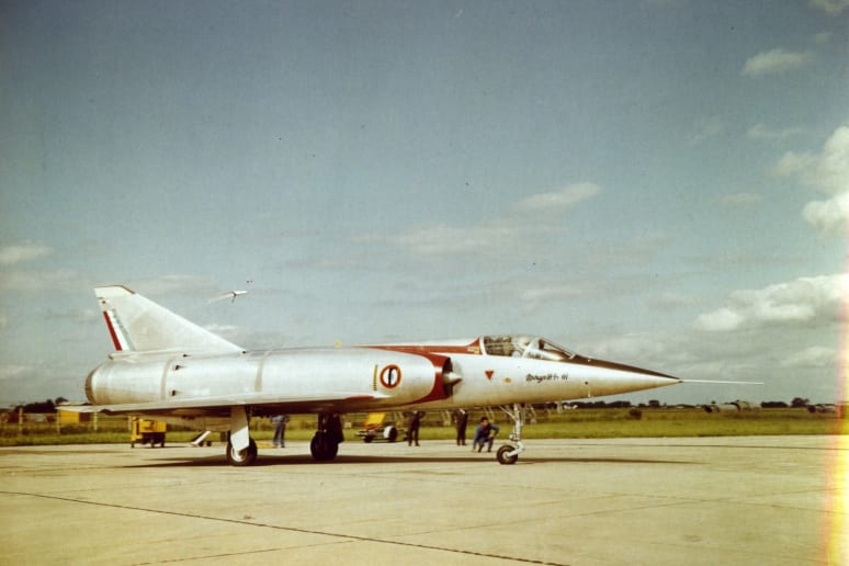 Mirage III T on the ground
