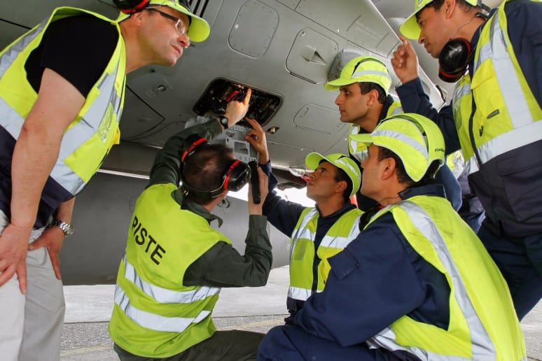 Training of Egyptian mechanics on Rafale as part of the Rafale sales contract with Egypt. Mont-de-Marsan, France.