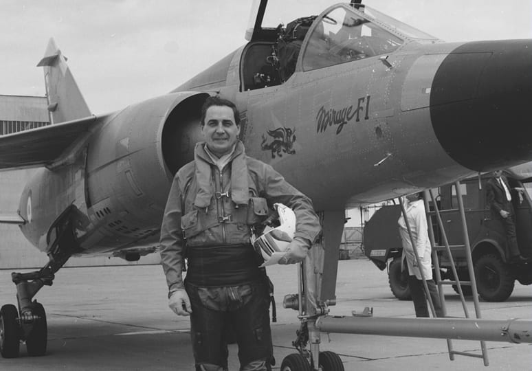Jean-Marie Saget in front of the Mirage F1, 04/29/1969