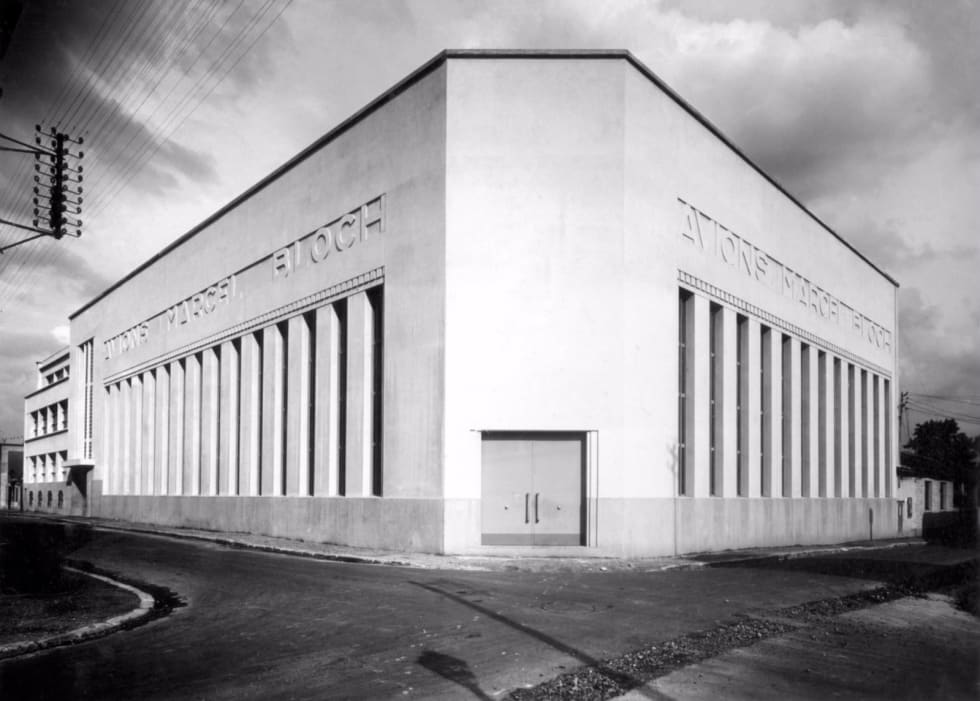 L’usine Marcel Bloch, quai du Président-Paul-Doumer à Courbevoie, en 1938.