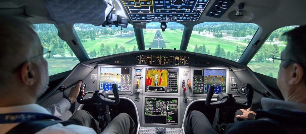Simulateur de vol Falcon 2000LXS, FlightSafety