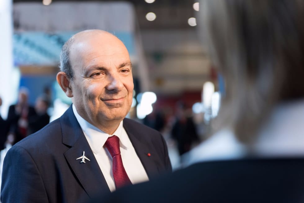 Éric Trappier, Président-directeur général de Dassault Aviation, au Salon du Bourget