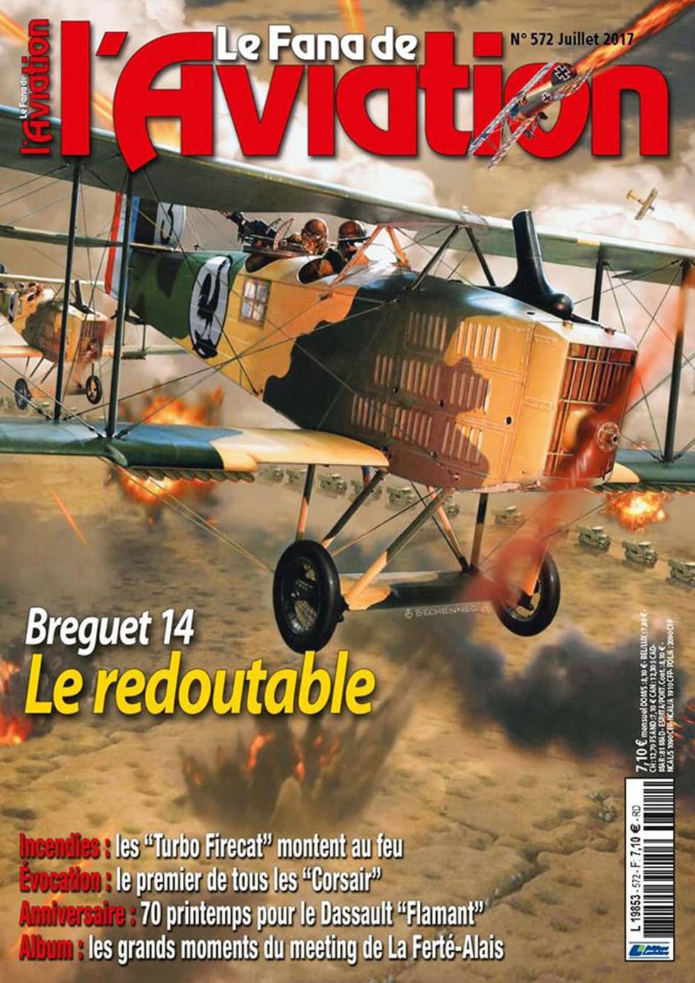 Magazine Le Fana de l'Aviation n°572 - Juillet 2017