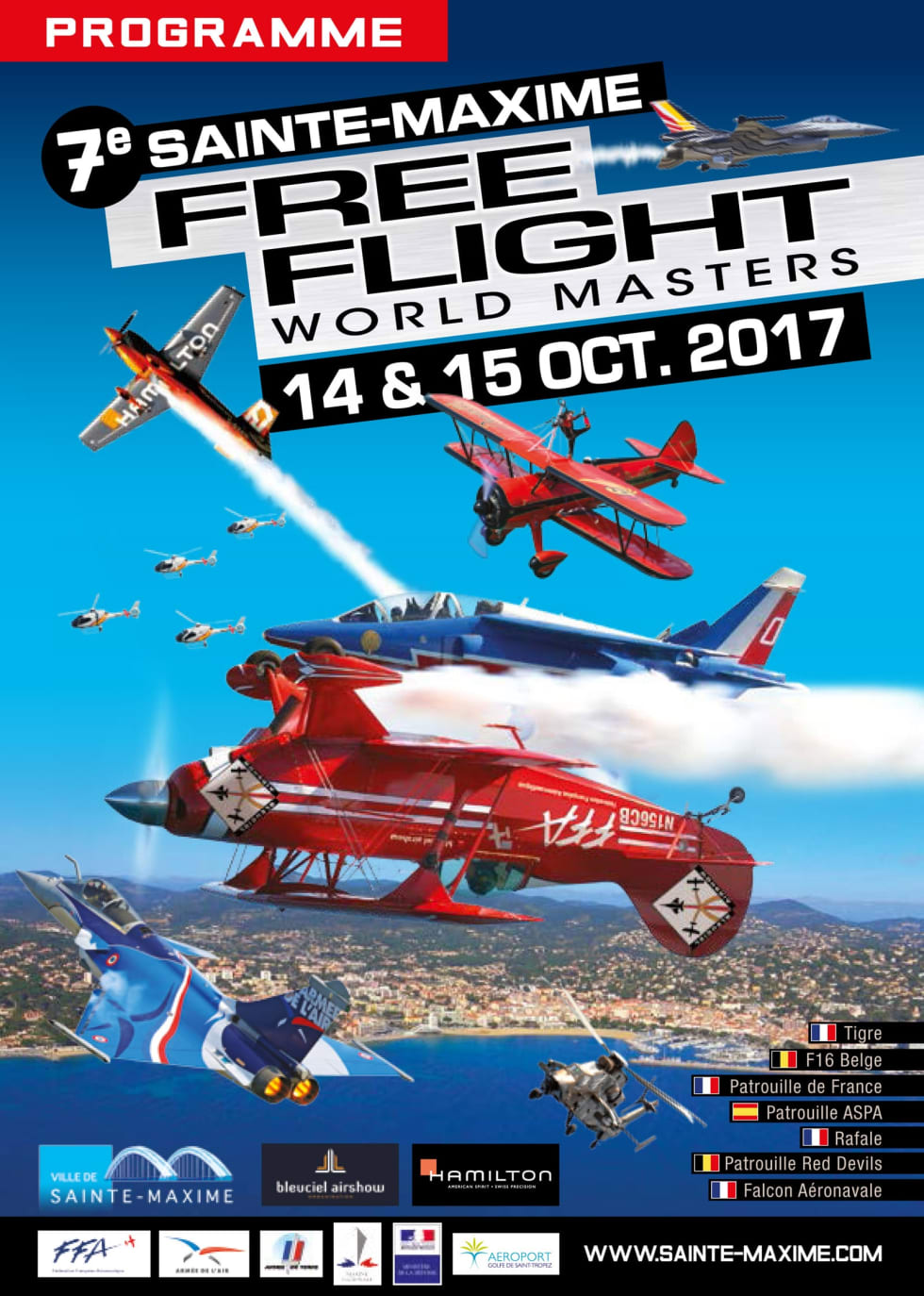 Affiche de Sainte-Maxime Free Flight World Masters 2017