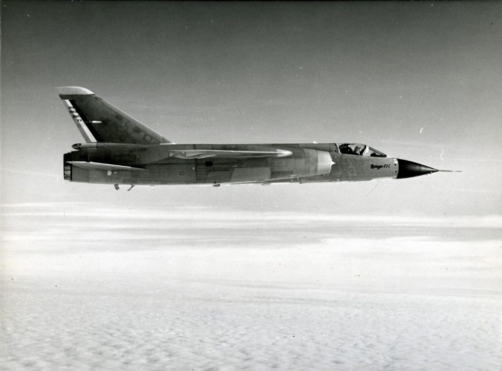 Mirage F1 C en vol (1er vol en 1966)