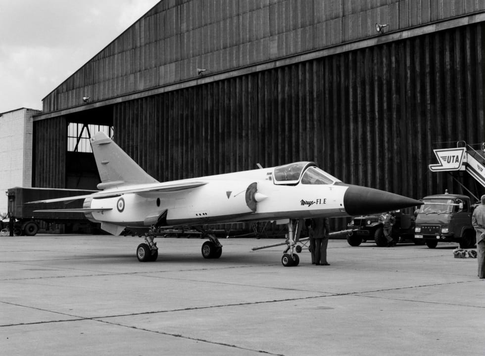 Mirage F1 E, au sol en 1975