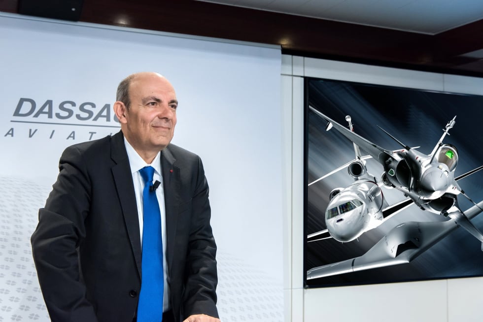 Éric Trappier, Président-directeur général de Dassault Aviation, présente les résultats annuels 2018
