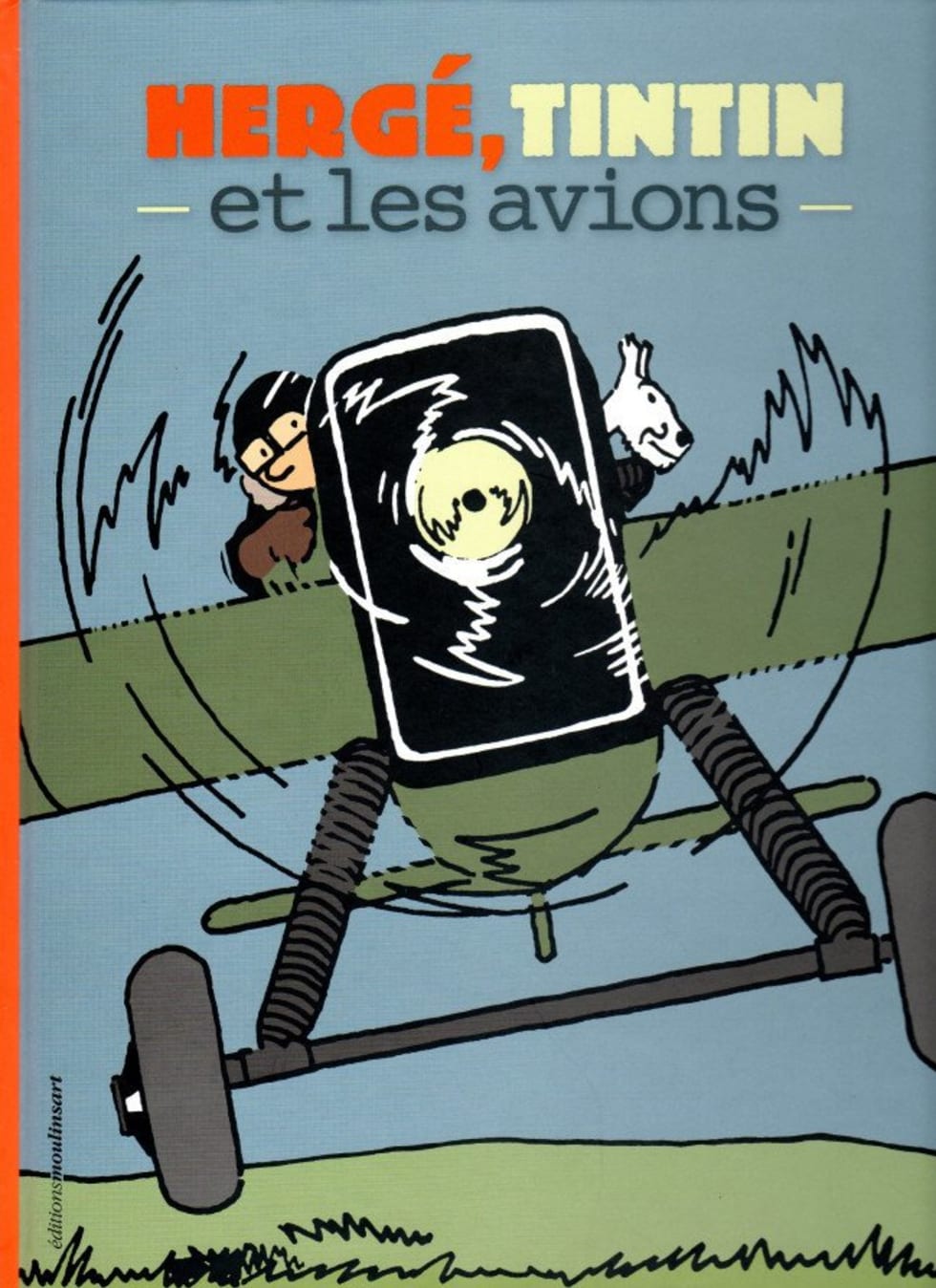 Couverture du livre « Hergé, Tintin et les avions »
