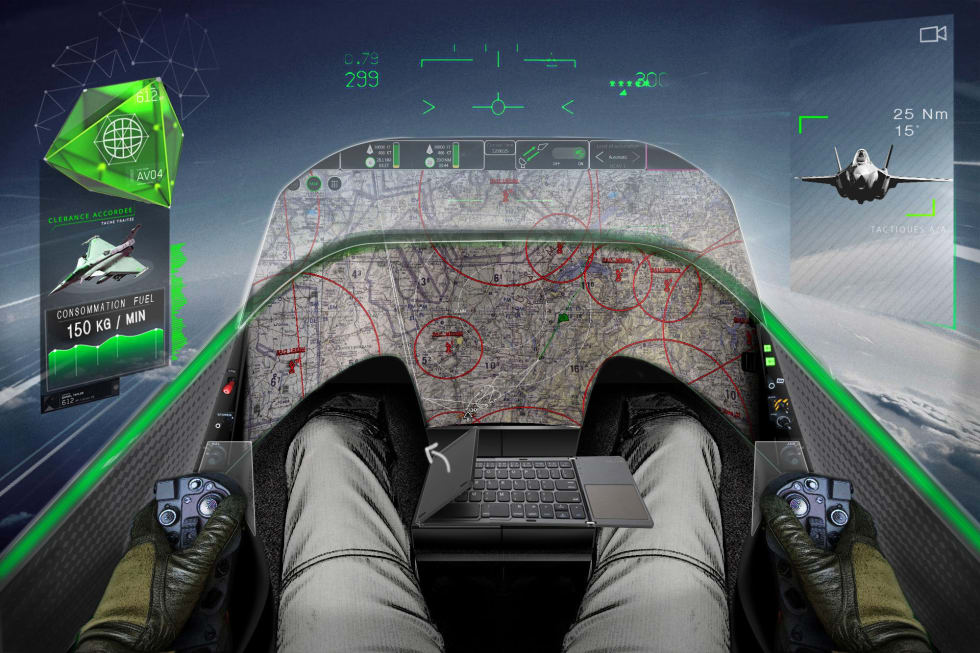 Illustration de Cockpit pour avion de combat nouvelle génération (NGF) - 1