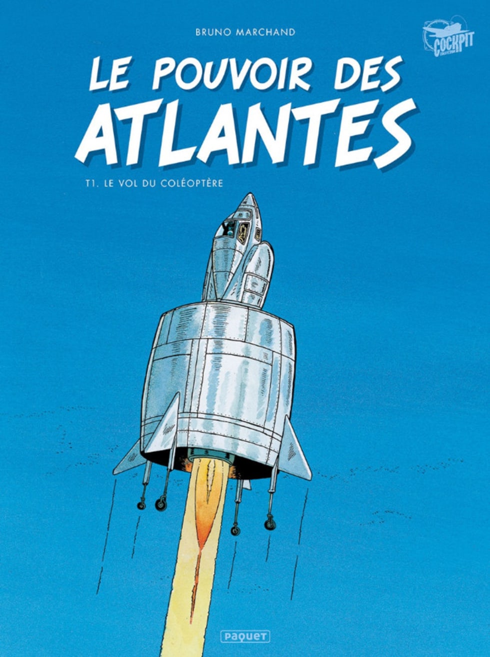 Couverture de la BD : « Le pouvoir des Atlantes – tome 1, Le Vol du coléoptère »