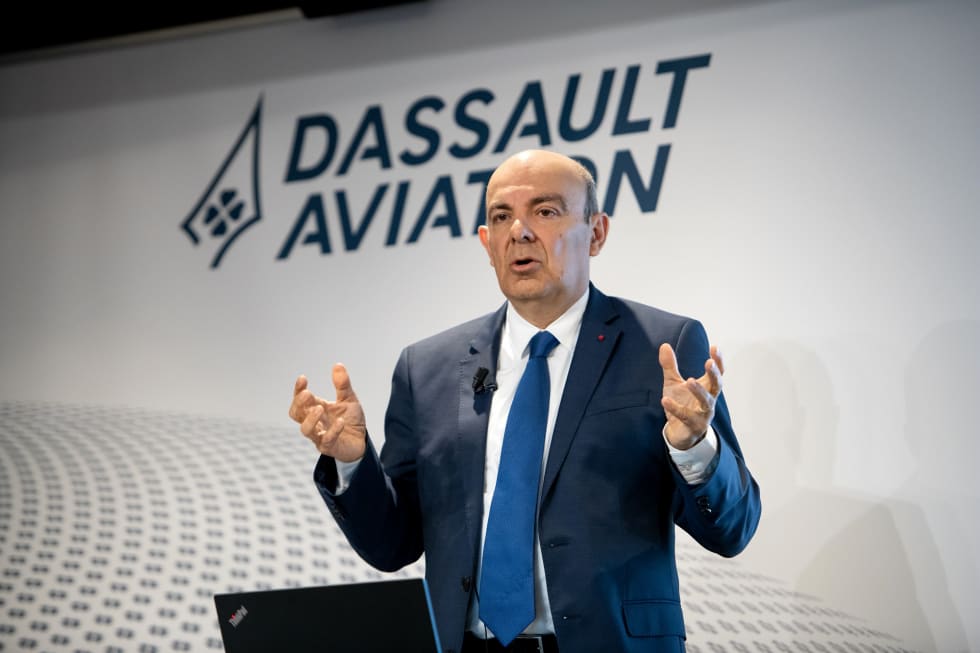 Éric Trappier, Président-directeur général de Dassault Aviation, présente les résultats annuels 2020