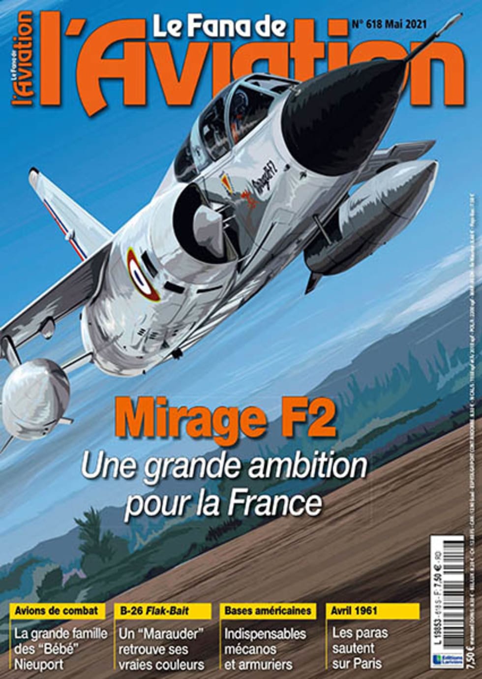 Couverture magazine Le Fana de l’Aviation No. 618 - Mai 2021