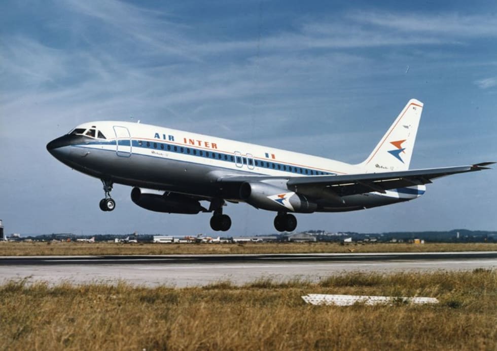 Mercure 02 in Air Inter colors, landing.