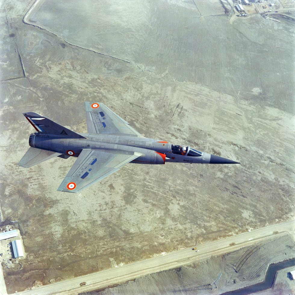 Mirage F1 in flight
