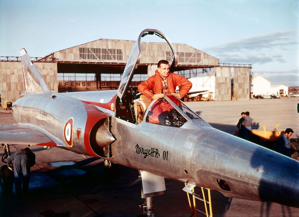 Jean Coureau on the Mirage III R 01