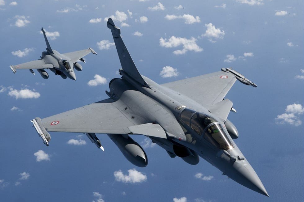French Air Force Rafale in flight