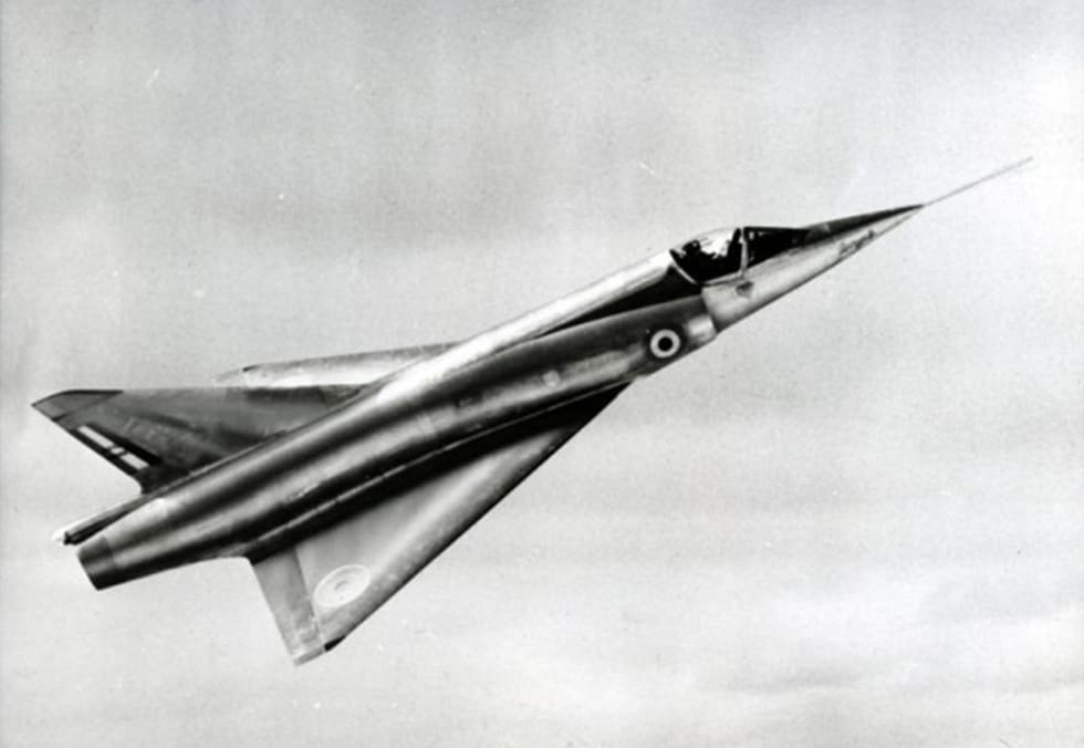 Mirage III in flight