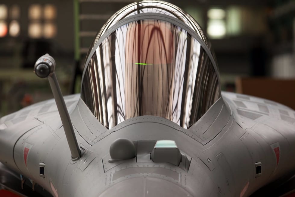 Rafale equipped with an active phased array radar (RBE2 AESA)