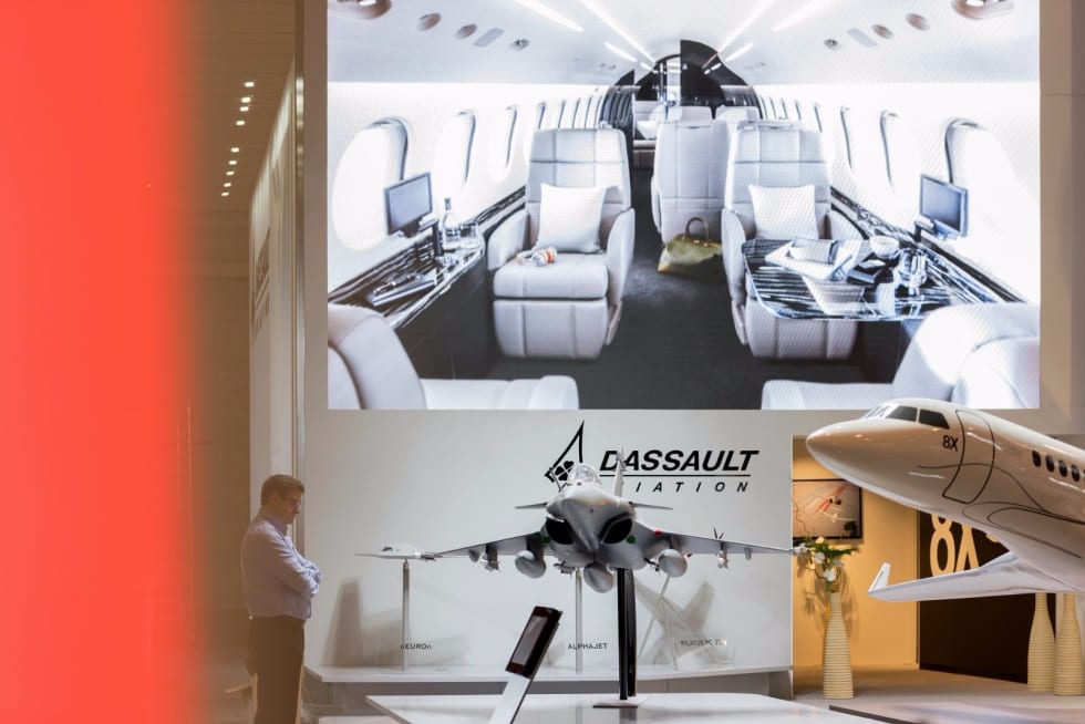 EBACE - Dassault Aviation booth.