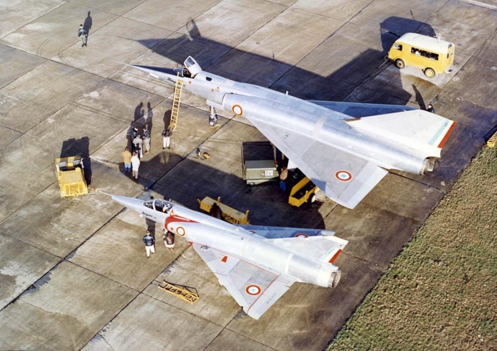 Mirage IV and Mirage III, on the ground