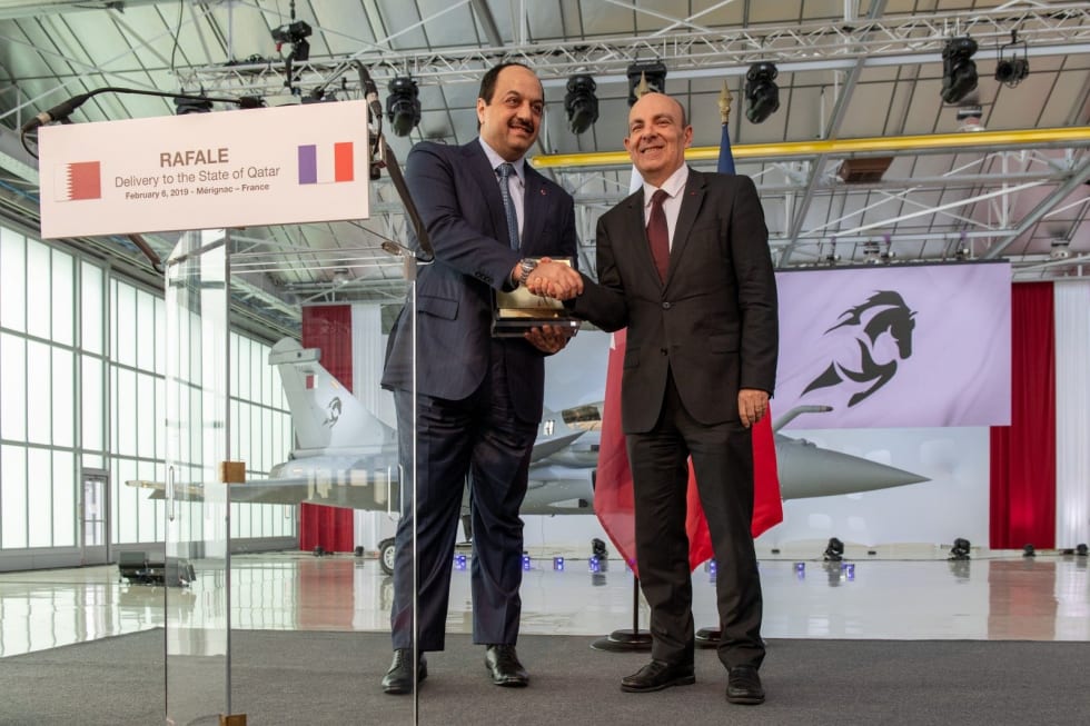 Delivery ceremony of the first Rafale to Qatari Emiri Air Force