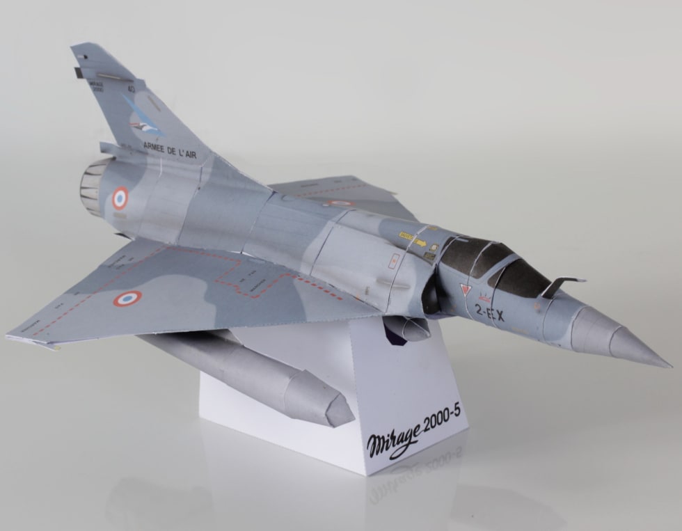 Papercraft of the Mirage 2000-5