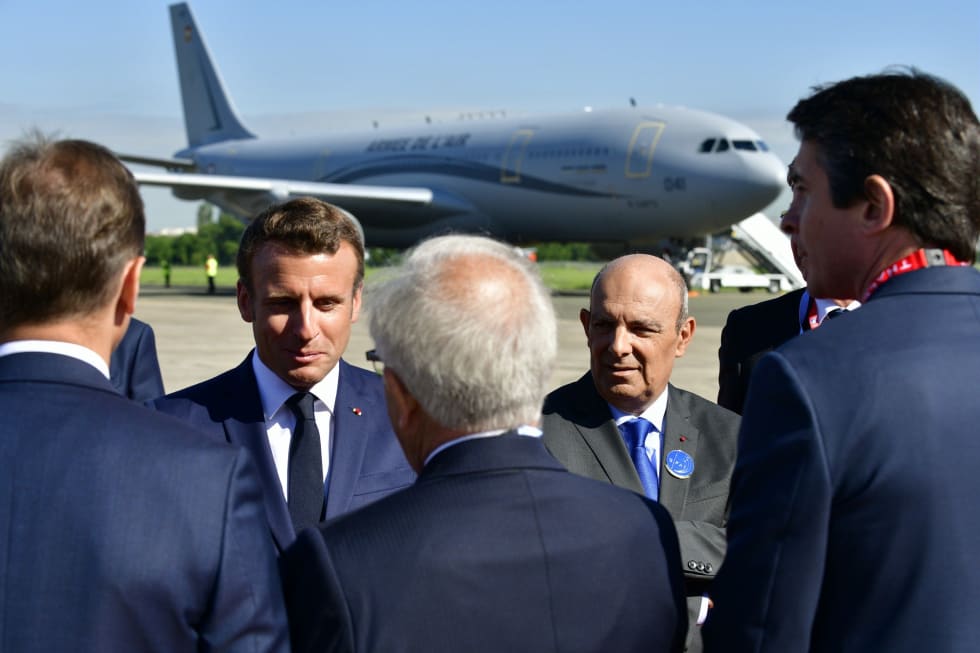 Emmanuel Macron at Bourget 2019