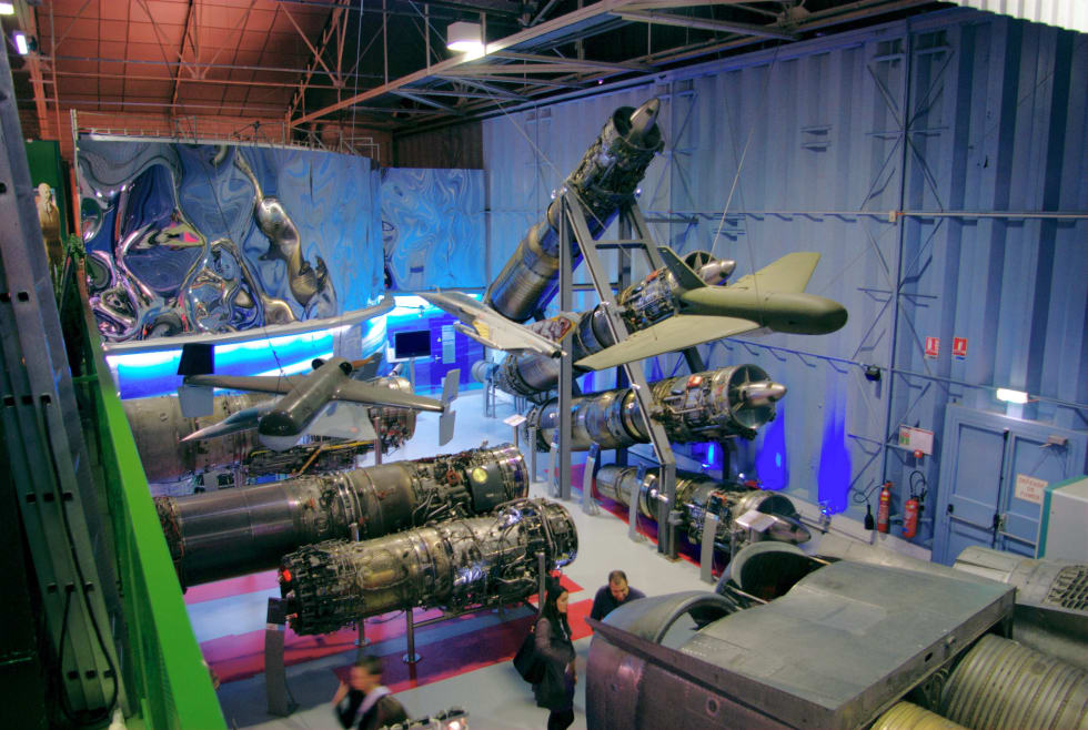 Exhibition of aeronautical reactors and their manufacturing processes : Safran Aerospace Museum