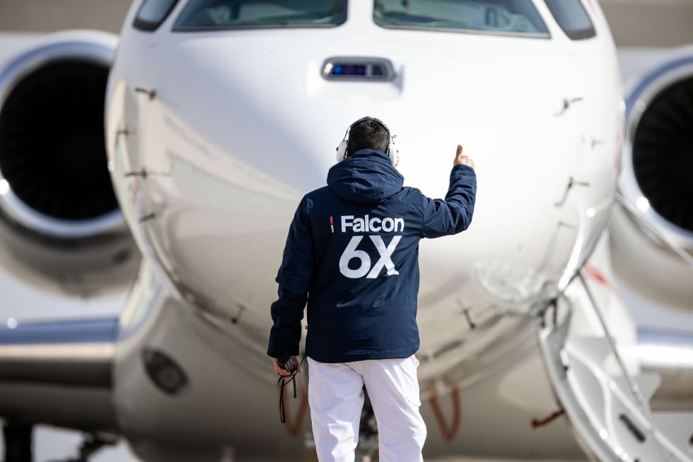 Falcon 6X Maiden Flight