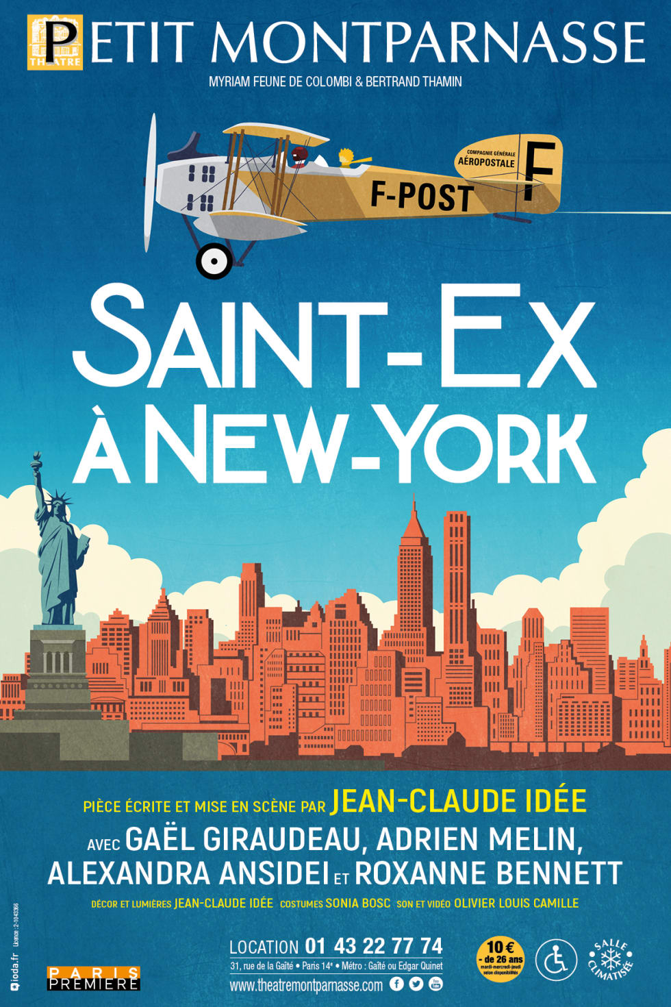 Play: "Saint-Ex in New York" poster